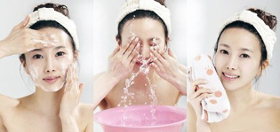 koreanische Gesichtspflege-Reinigung